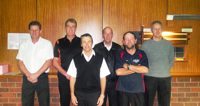 Quarter Finals 2010 - Rolf Stevenson, Paul Zoon, Keith Coomber, Adrian White, Lee Morcom, Dean Wilson. Absent- Andrew Rainbow