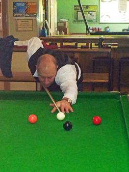 Barry Glover 2011 NTB&SA A Reserve Snooker Runner Up