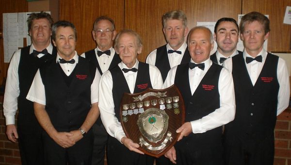 The Northern Ted Pickett team comprising of from left to right Peter Donati (Captain), Keith Coomber,